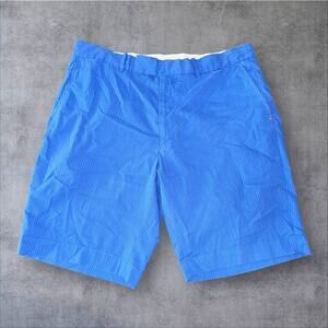 RLX Ralph Lauren Men’s 35 Blue Flat Front Belted Stretch Performance Golf Shorts